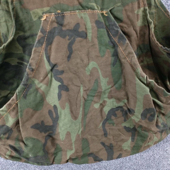 American Field Men's Button Front Camo Vest Green S Hunting Shooting Vintage - Picture 11 of 15